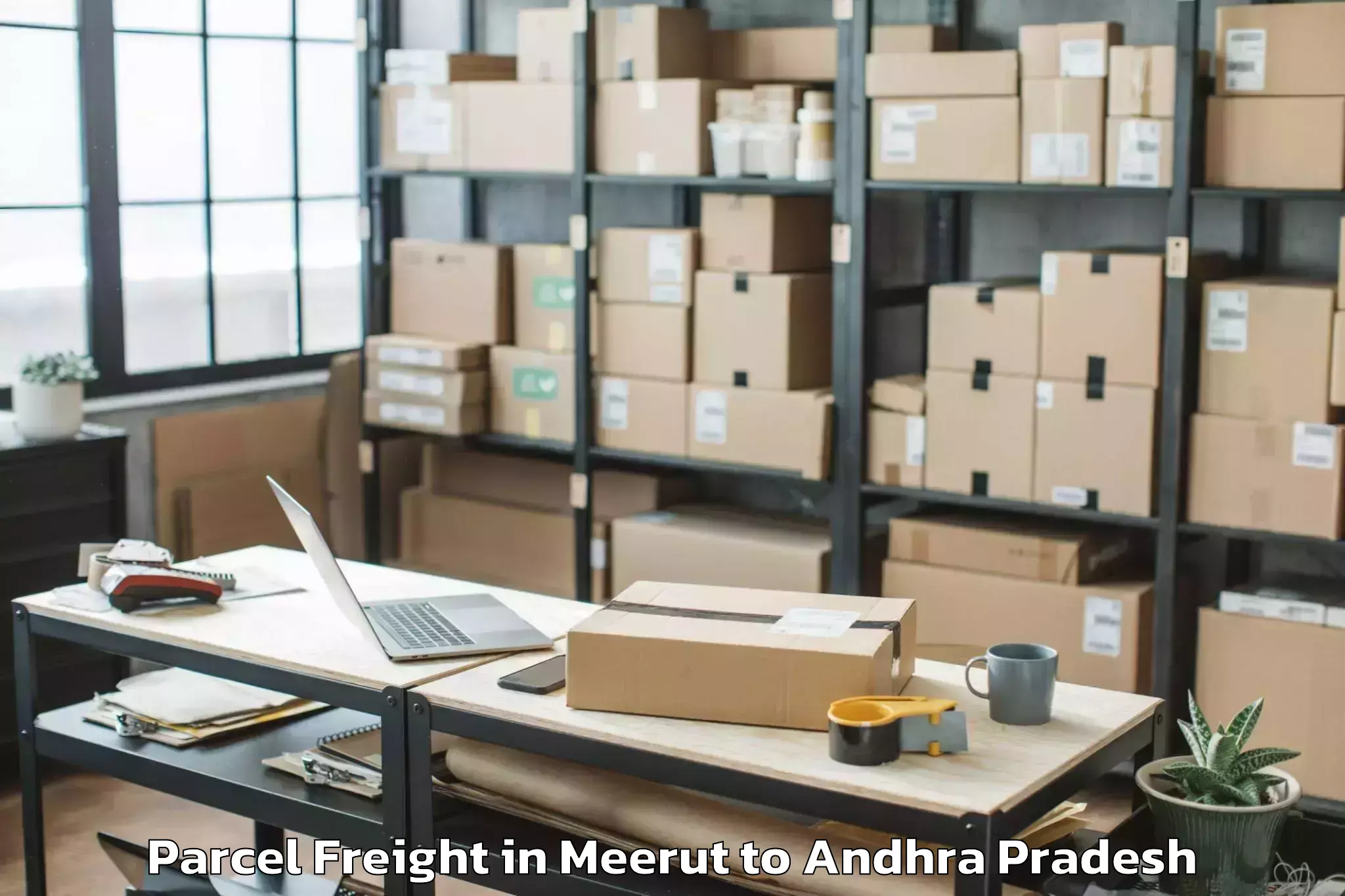 Hassle-Free Meerut to Vemulapalli Parcel Freight